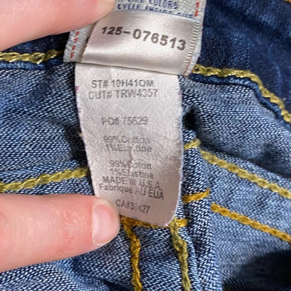 Y2K True Religion Billy Flap Bootcut Jeans Size 31 USA MADE - Picture 9 of 13